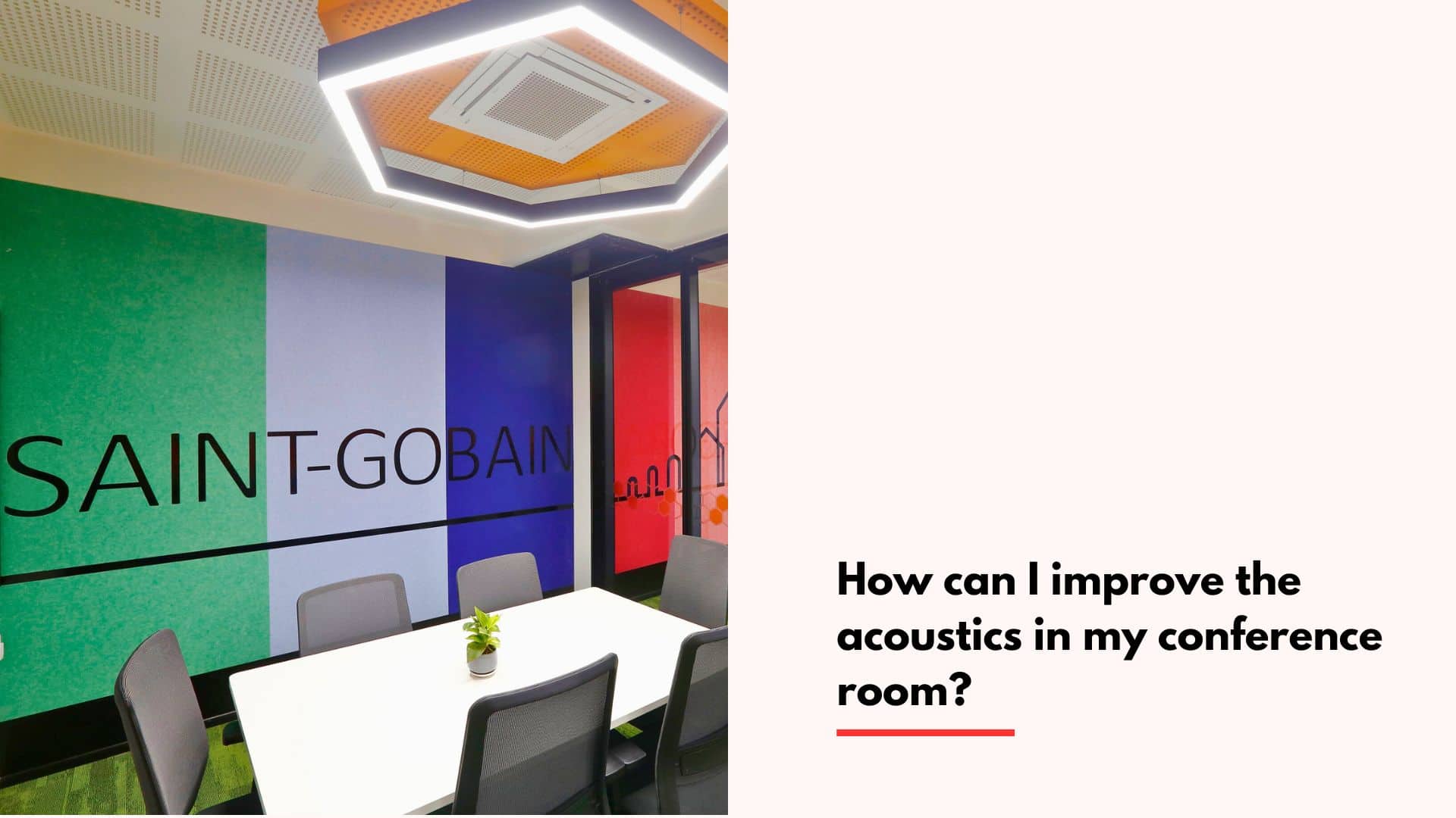 How can I improve the acoustics in my conference room