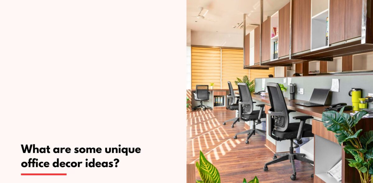 What are some unique office decor ideas