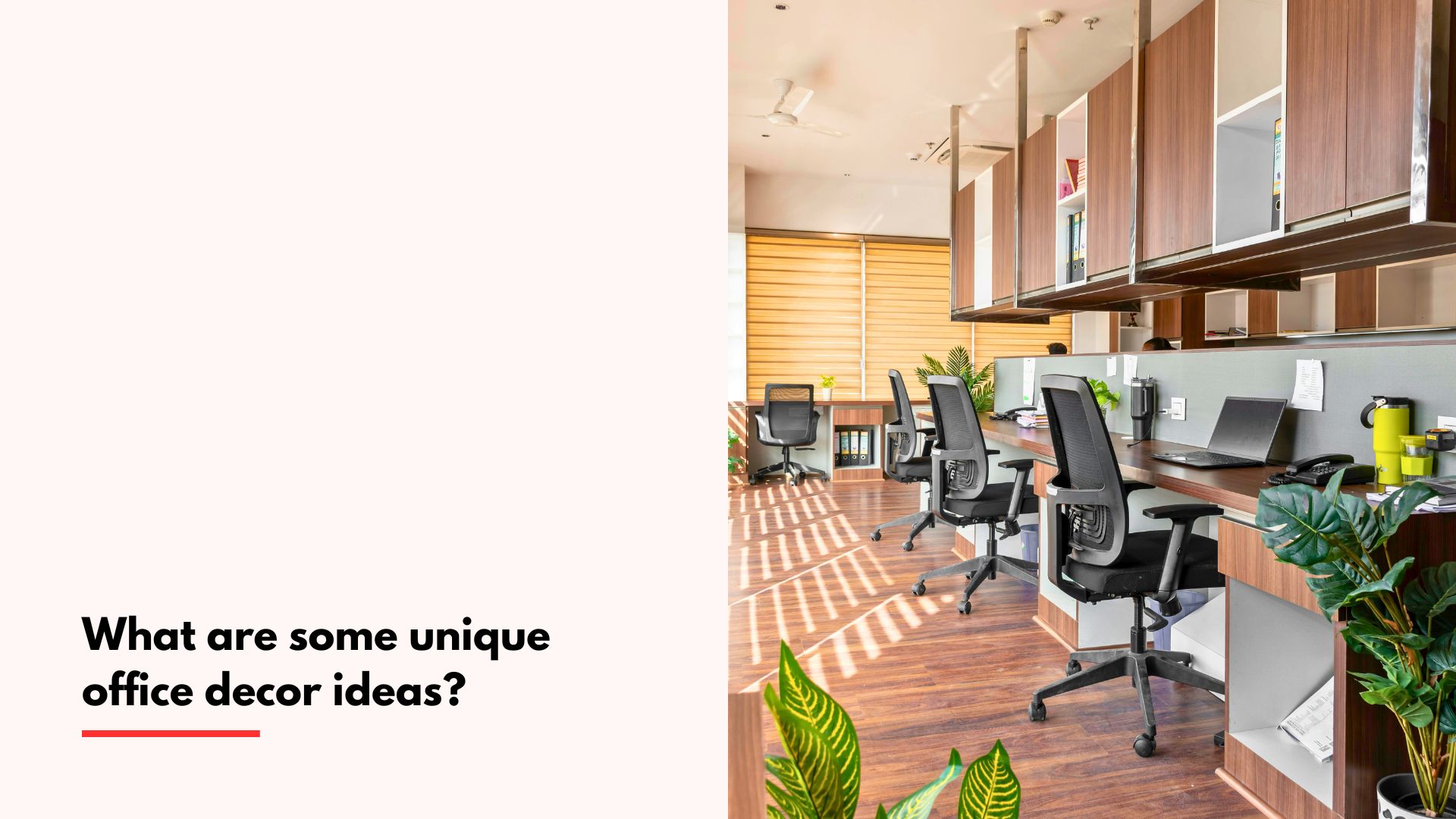 What are some unique office decor ideas