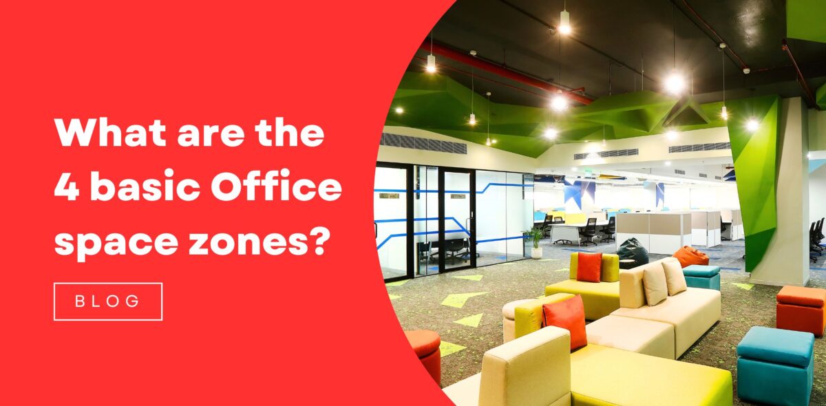What are the 4 basic Office space zones?