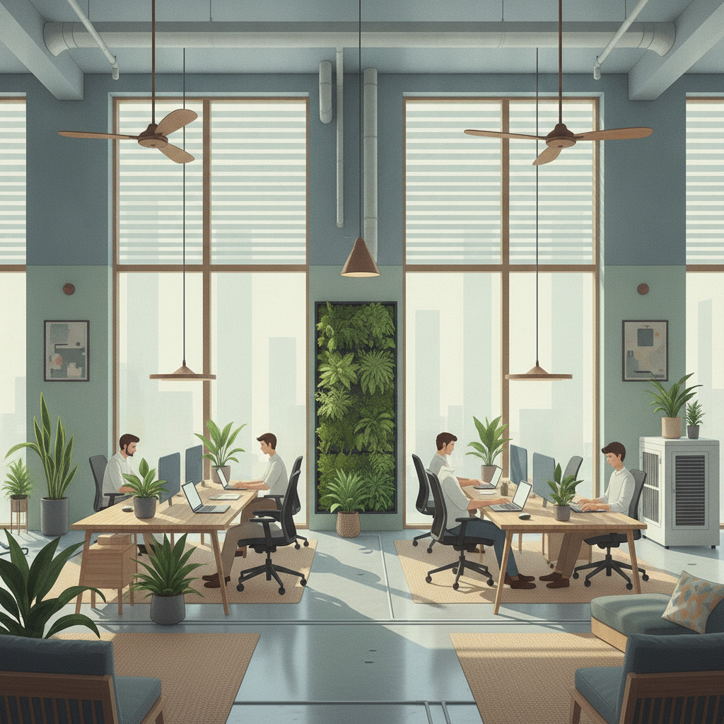 Climate-Resilient Office Interiors: Combating Chennai’s Humidity and Heat